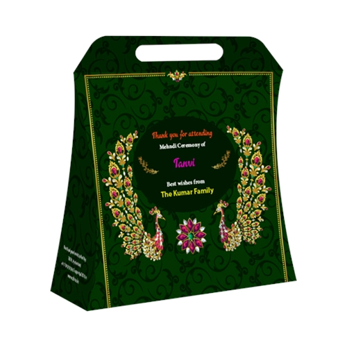 Mehendi Ceremony Gift Box Handle Style